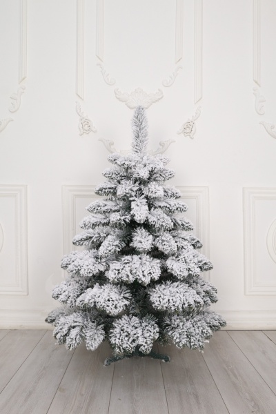 Ель "Сибирская Люкс" заснеженная 1,1 м. ветки вниз