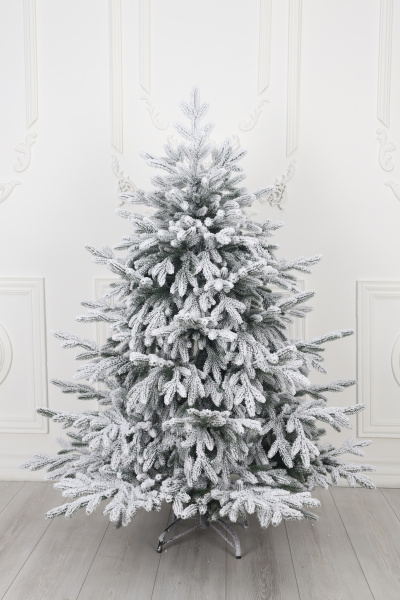 Ель "Царская Премиум" (зонтик) заснеженная 1,4 м