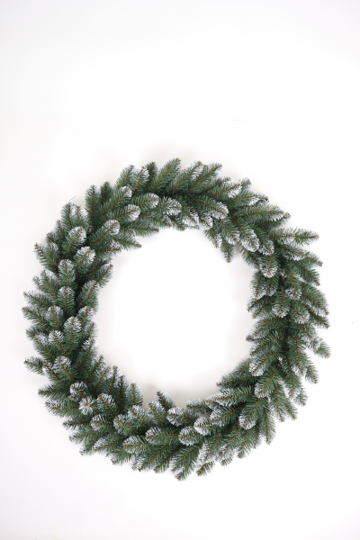 Гирлянда еловая ПВХ с белыми кончиками 2,0 м