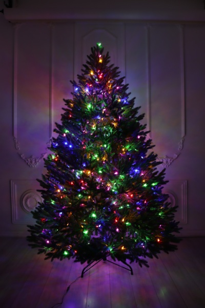 Ель "Финская Премиум" зонтик с гирляндой 2,35 см